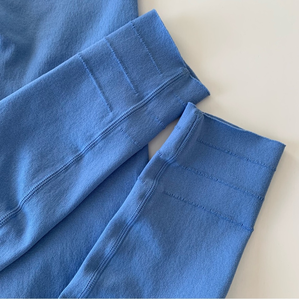 Fabletics Sculptknit custom length Blue High-Waisted Leggings - Picture 6 of 6